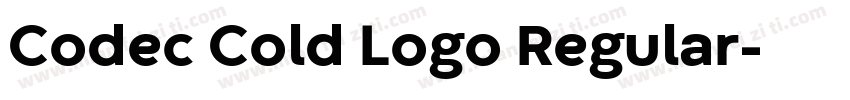 Codec Cold Logo Regular字体转换